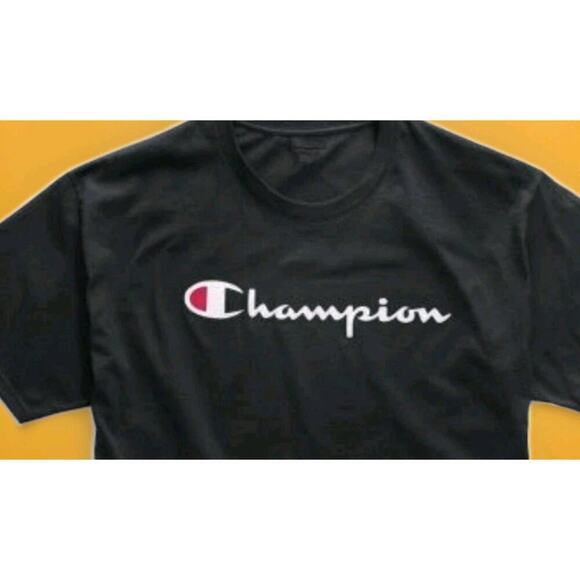 Champion Performance Short Sleeve T-shirt, Black 4XL ATHLETIC WEAR NEW A131 - Picture 2 of 4